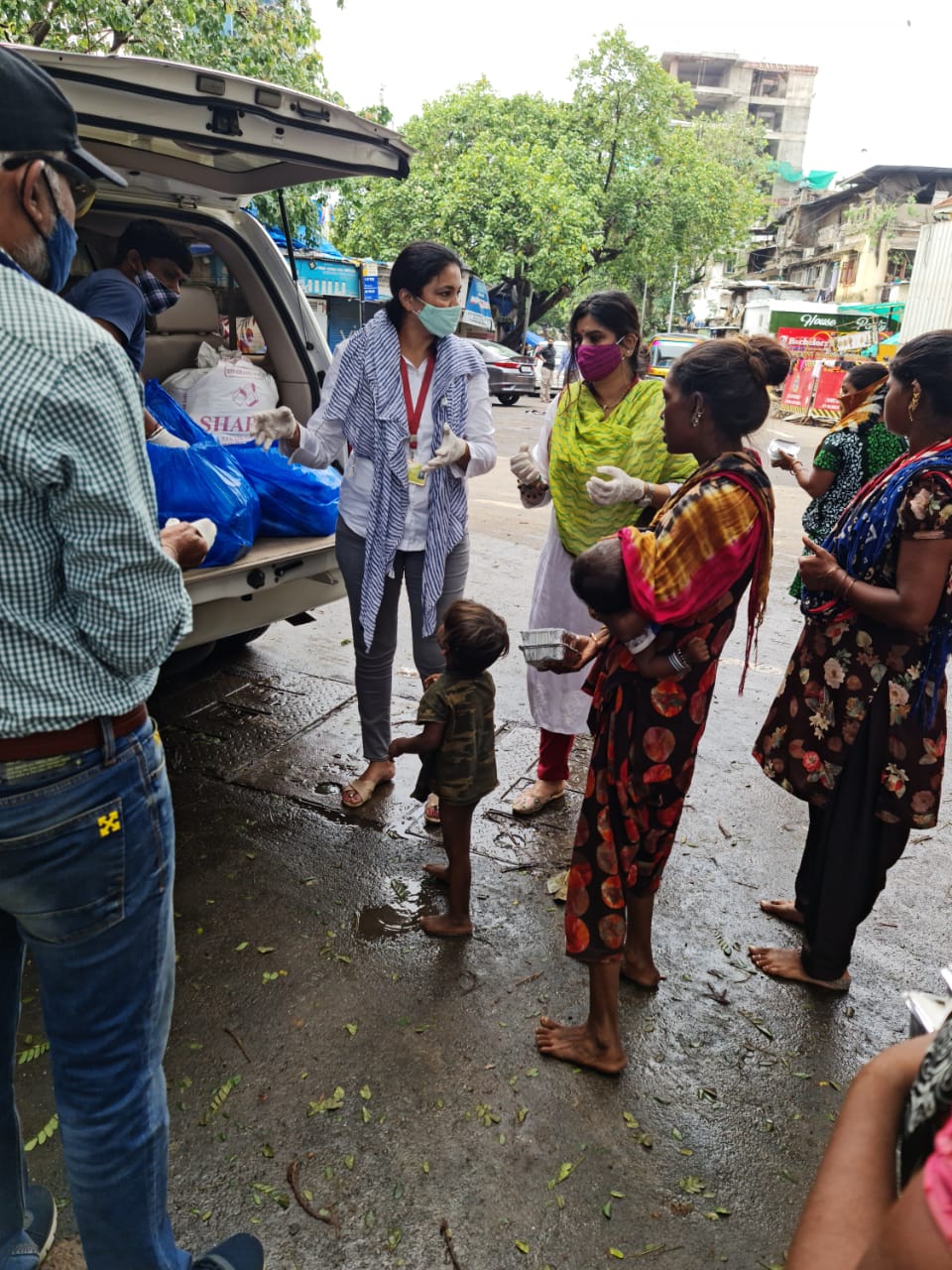 Organized food donation drives during covid-19 pandemic to feed the underprivileged, families of the patients and front-line warriors.